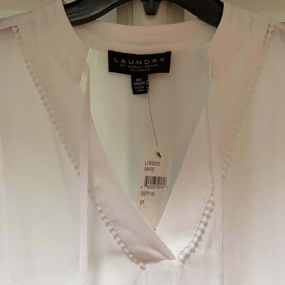 Laundry by Shelly Segal White Blouse - Picture 4 of 4
